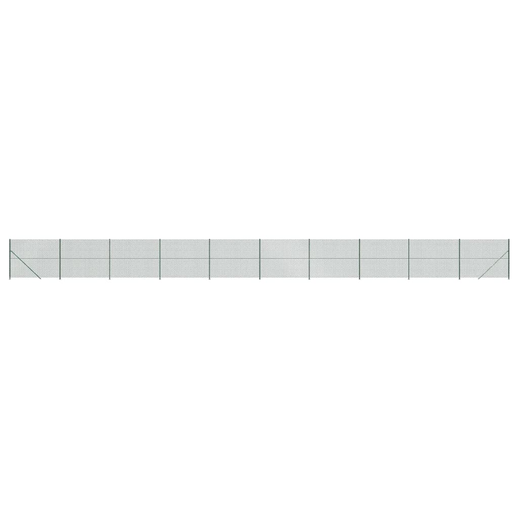 Recinzione a Rete con Flangia Verde 2,2x25 m 153951