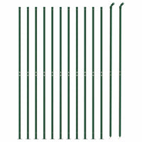 Recinzione a Rete con Flangia Verde 2,2x25 m 153951