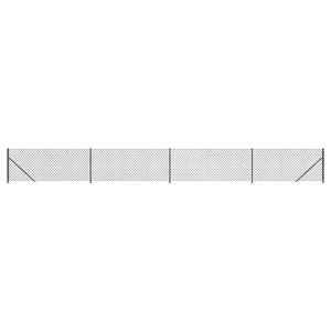 Recinzione a Rete con Flangia Antracite 0,8x10 m 153984