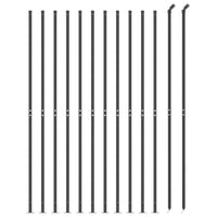 Recinzione a Rete con Flangia Antracite 1,4x25 m 153995