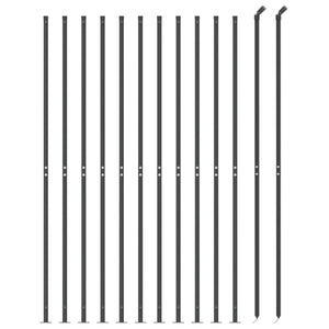 Recinzione a Rete con Flangia Antracite 1,4x25 m 153995