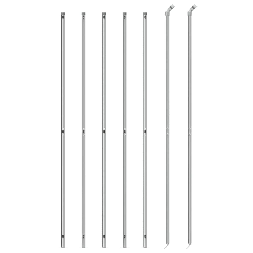 Recinzione a Rete con Flangia Argento 1,4x10 mcod mxl 71108