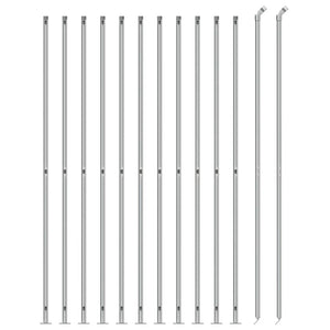 Recinzione a Rete con Flangia Argento 1,6x25 m 154044