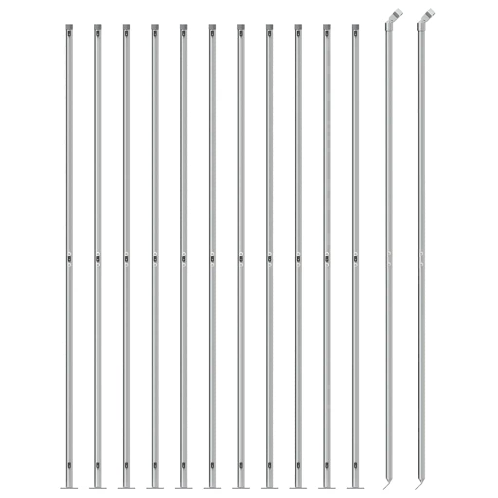 Recinzione a Rete con Flangia Argento 1,6x25 mcod mxl 119073