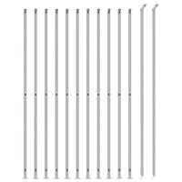 Recinzione a Rete con Flangia Argento 1,8x25 m 154045