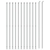 Recinzione a Rete con Flangia Argento 2,2,25 m 154047