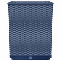 Fioriere 2 pz Grigio Blu 30x30x37 cm in Polipropilene 364180