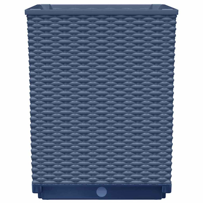 Fioriere 2 pz Grigio Blu 30x30x37 cm in Polipropilene 364180