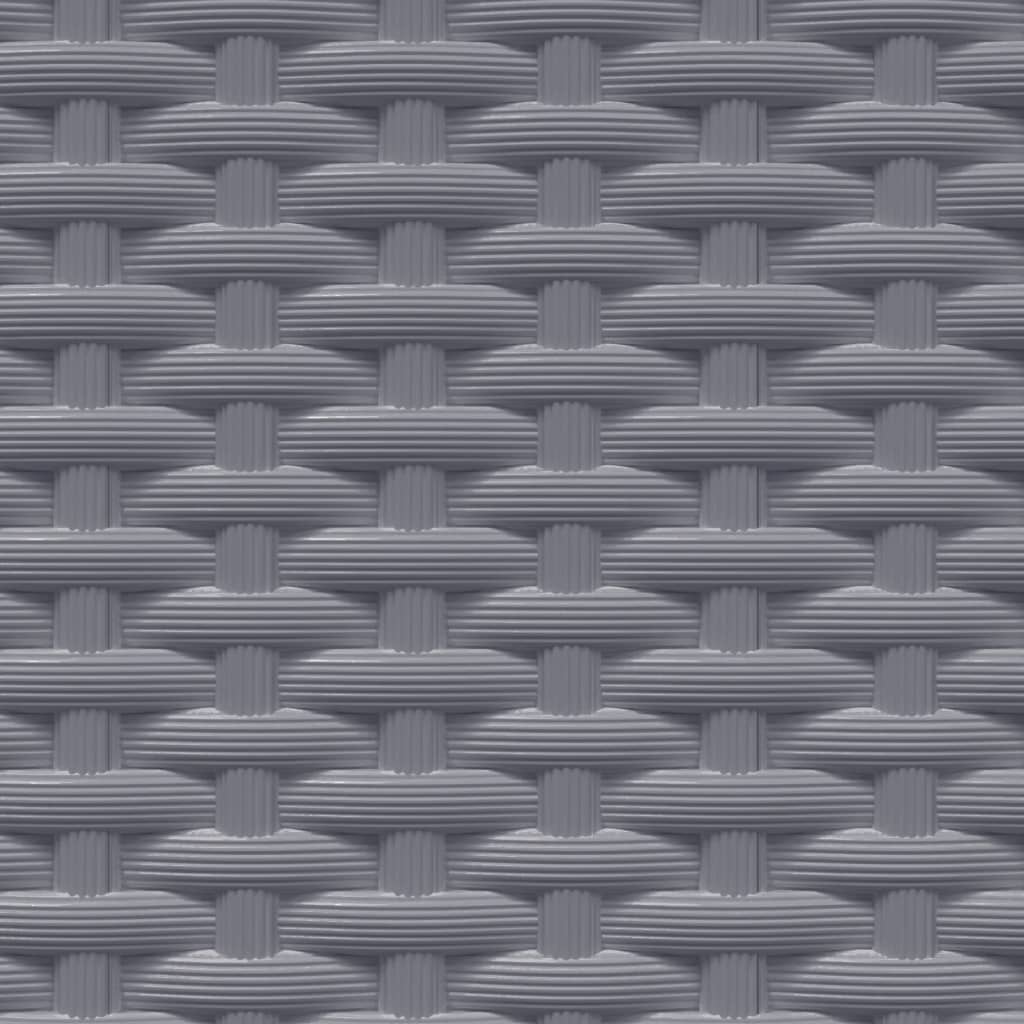 Vaso per fioriera aiuola rialzata piante fiori giardino terrazze set da 2 30 x 30 x 37 cm polipropilene grigio 02_0038924