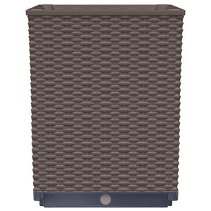 Fioriere 2 pz Marroni 30x30x37 cm in Polipropilene 364184