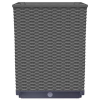 Fioriere 4 pz Nere 30x30x37 cm in Polipropilene 364187