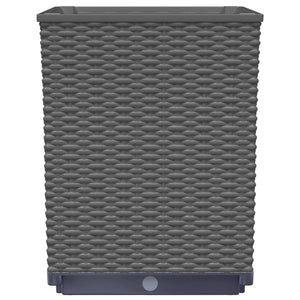 Fioriere 4 pz Nere 30x30x37 cm in Polipropilene