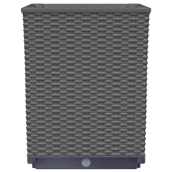 Fioriere 4 pz Nere 30x30x37 cm in Polipropilene