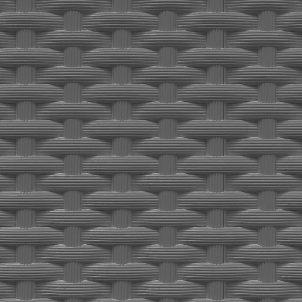 Fioriere 4 pz Nere 30x30x37 cm in Polipropilene