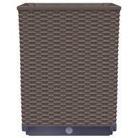 Fioriere 4 pz Marroni 30x30x37 cm in Polipropilene 364189