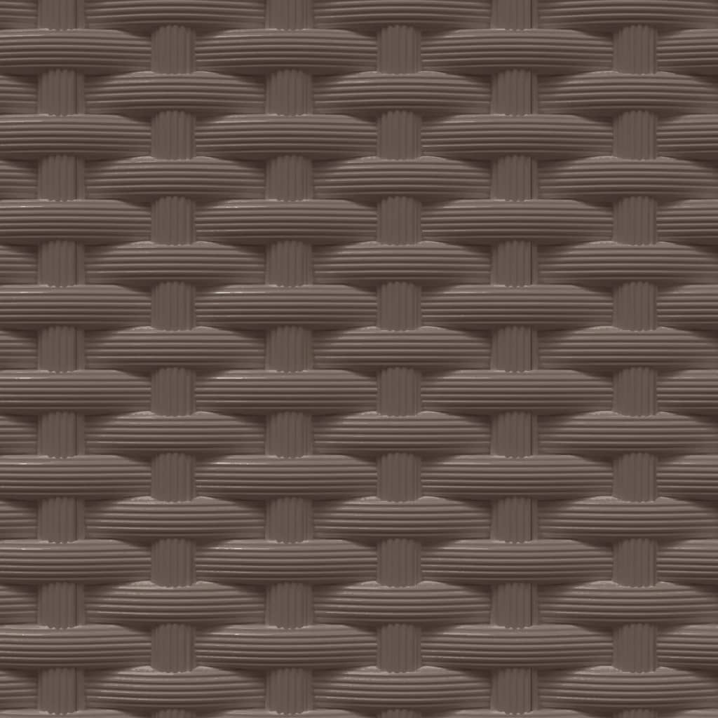 Fioriere 4 pz Marroni 30x30x37 cm in Polipropilene 364189