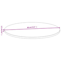 Piano del Tavolo Ø80x1,5 cm in Bambù 352676