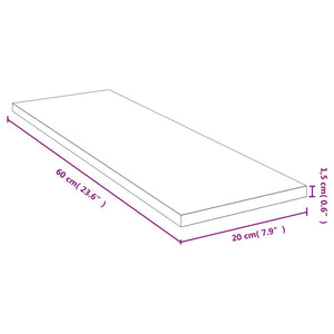 Scaffale a Parete 60x20x1,5 cm in Bambù