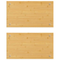 Coprifornelli 2 pz 50x28x1,5 cm in BambÃ¹cod mxl 70300