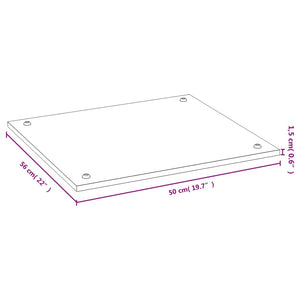 Coprifornelli 50x56x1,5 cm in Bambù 352775
