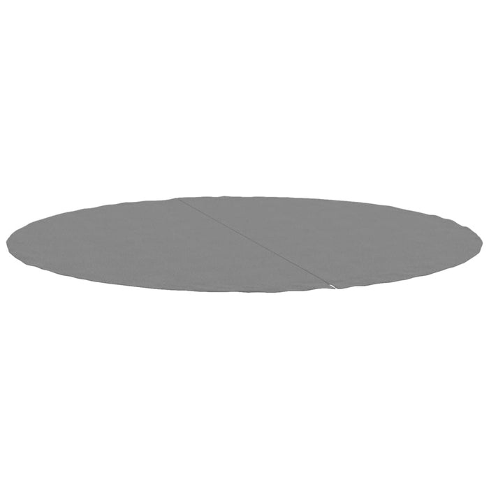 Telo Sotto Piscina Grigio Chiaro Ø244 cm Geotessile Poliestere 94215