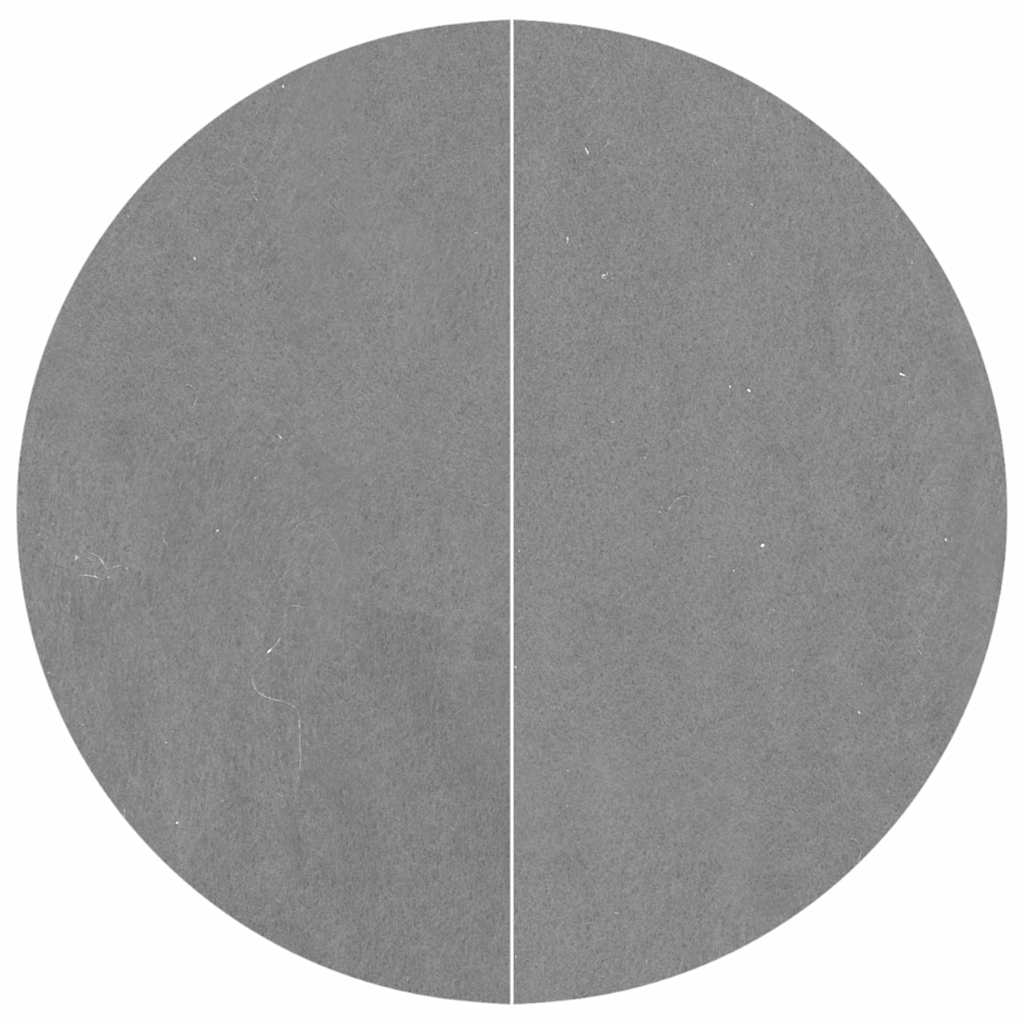 Telo Sotto Piscina Grigio Chiaro Ø244 cm Geotessile Poliestere 94223