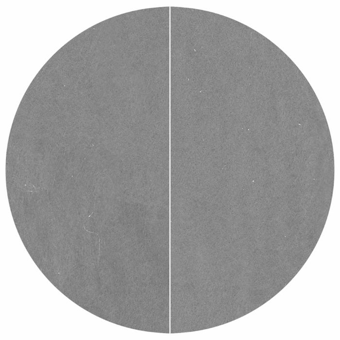 Telo Sotto Piscina Grigio Chiaro Ø244 cm Geotessile Poliestere 94223