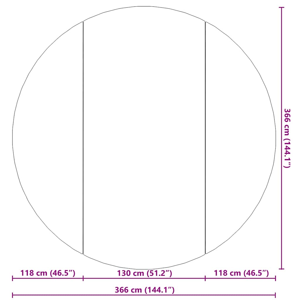Telo Sotto Piscina Grigio Chiaro Ø306 cm Geotessile Poliestere 94224