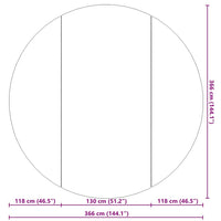 Telo Sotto Piscina Grigio Chiaro Ø306 cm Geotessile Poliestere 94224
