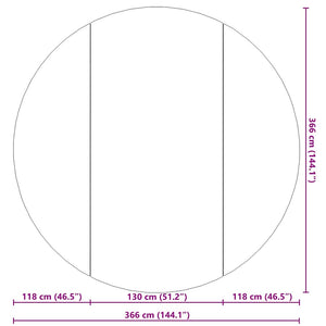 Telo Sotto Piscina Grigio Chiaro Ø306 cm Geotessile Poliestere 94224