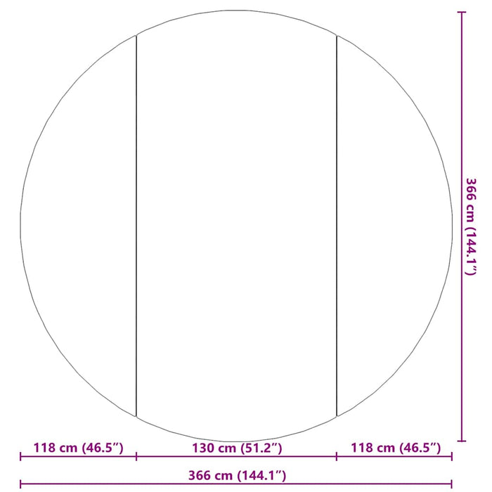 Telo Sotto Piscina Grigio Chiaro Ø306 cm Geotessile Poliestere 94224