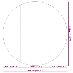 Telo Sotto Piscina Grigio Chiaro Ø366 cm Geotessile Poliestere 94225