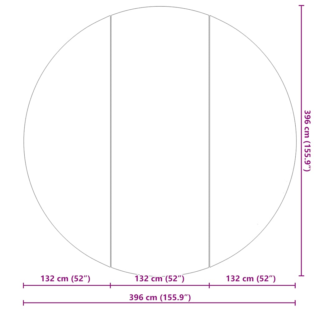Telo Sotto Piscina Grigio Chiaro Ø396 cm Geotessile Poliestere 94226