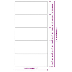 Telo Sotto Piscina Grigio Chiaro 550x280 Geotessile Poliestere 94234