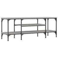 Mobile TV Grigio Sonoma 121x35x45 cm Legno Multistrato e Ferro 831806