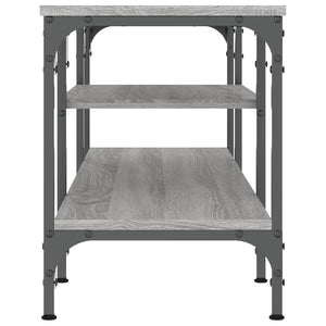Mobile TV Grigio Sonoma 121x35x45 cm Legno Multistrato e Ferro 831806