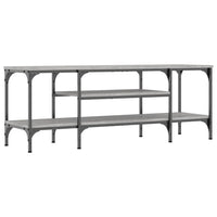 Mobile TV-Credenza TV-Console TV Grigio Sonoma 121x35x45 cm Legno Multistrato e Ferro