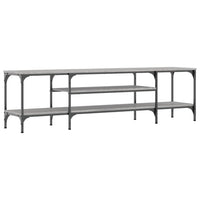 Mobile TV-Credenza TV-Console TV Grigio Sonoma 161x35x45 cm Legno Multistrato e Ferro