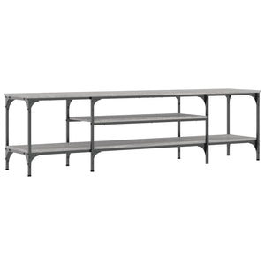 Mobile TV-Credenza TV-Console TV Grigio Sonoma 161x35x45 cm Legno Multistrato e Ferro