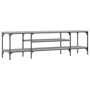 Mobile TV-Credenza TV-Console TV Grigio Sonoma 161x35x45 cm Legno Multistrato e Ferro