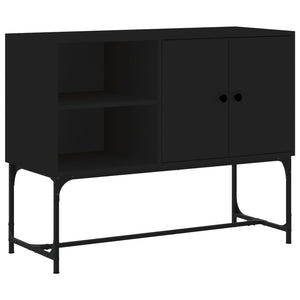 Credenza Nera 100x40x79,5 cm in Legno Multistrato 831818