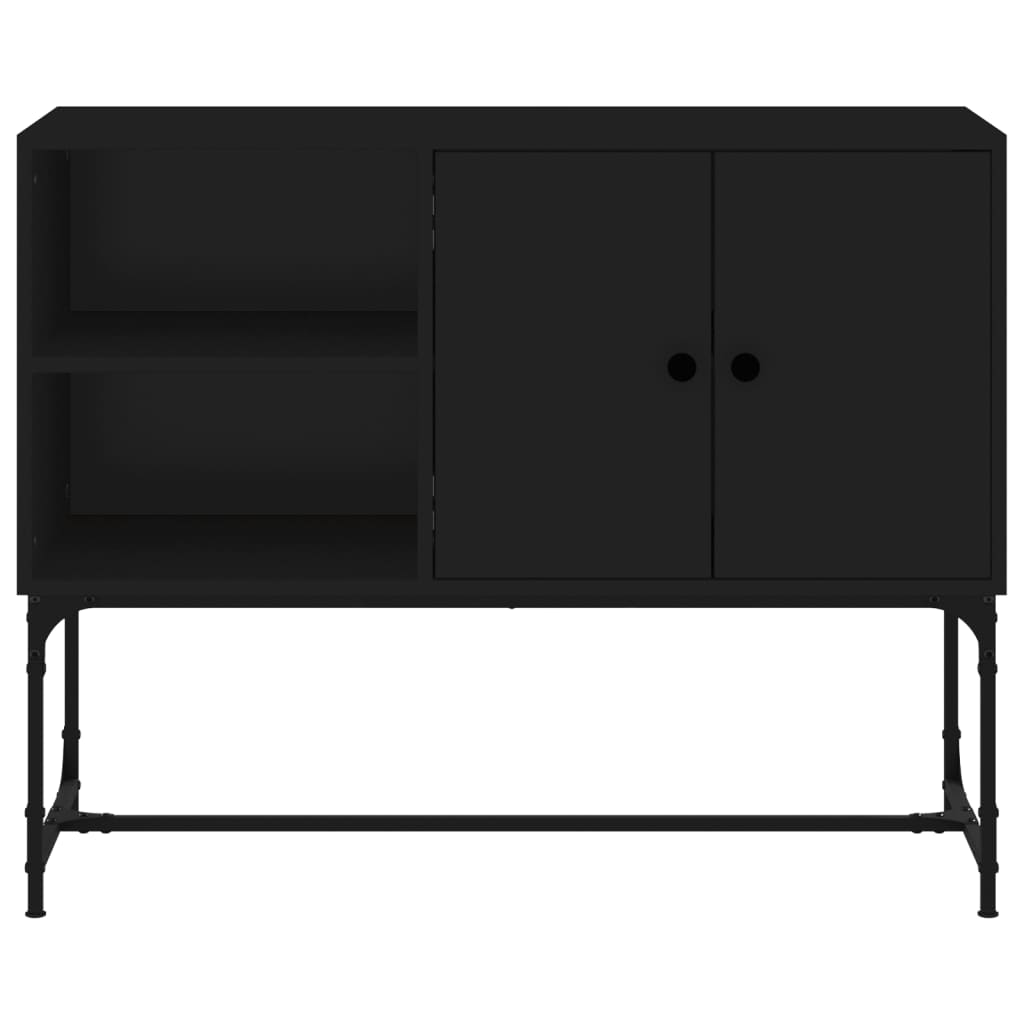 Credenza Nera 100x40x79,5 cm in Legno Multistrato 831818