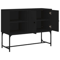 Credenza Nera 100x40x79,5 cm in Legno Multistrato 831818
