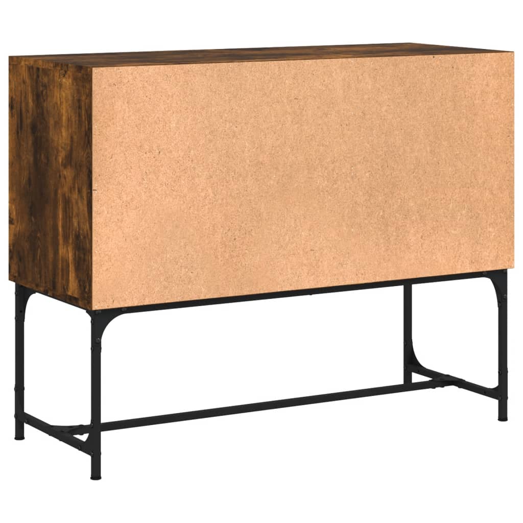 Credenza Rovere Fumo 100x40x79,5 cm in Legno Multistrato 831820