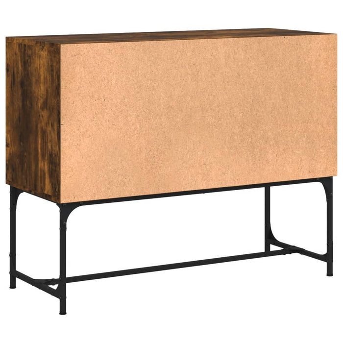 Credenza Rovere Fumo 100x40x79,5 cm in Legno Multistrato 831820