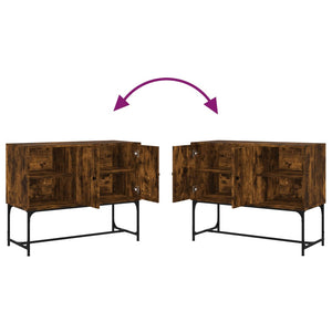 Credenza Rovere Fumo 100x40x79,5 cm in Legno Multistrato 831820