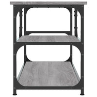 Mobile TV Grigio Sonoma 103x38x46,5cm Legno Multistrato Acciaio 831826