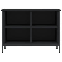 Scarpiera Nera 69x35x50 cm in Legno Multistrato