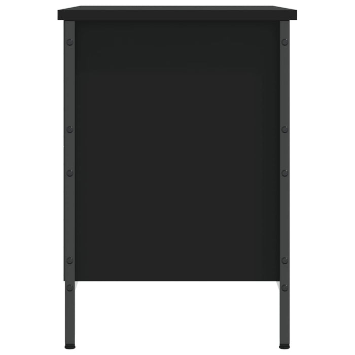 Scarpiera Nera 69x35x50 cm in Legno Multistrato