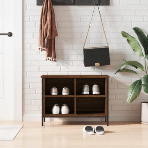 Scarpiera Rovere Marrone 69x35x50 cm in Legno Multistrato 831837